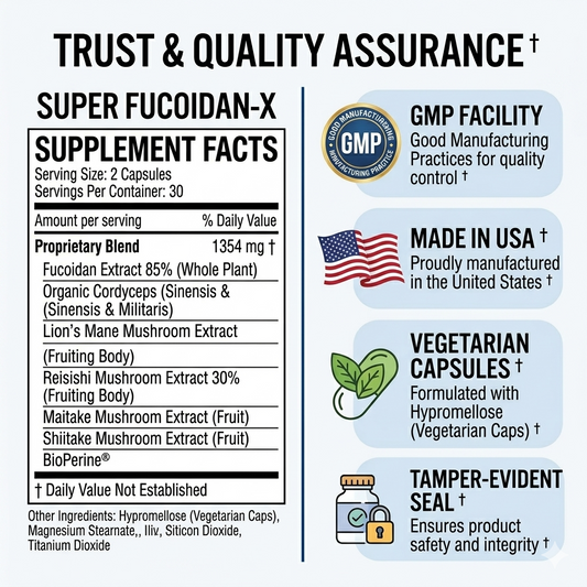 Super Fucoidan-X fucoidan brown seaweed immune supplement