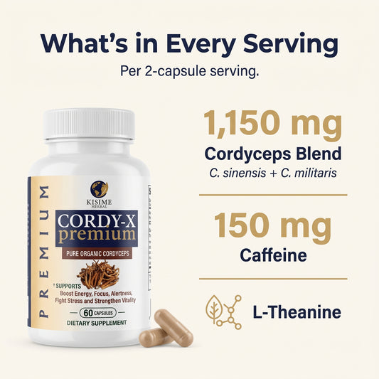 Cordy-X Premium Organic Cordyceps Capsules