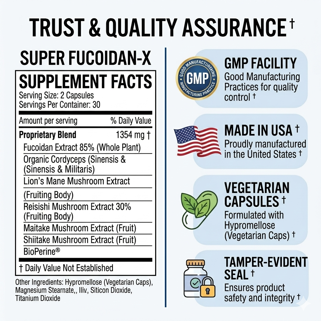 Super Fucoidan-X fucoidan brown seaweed immune supplement