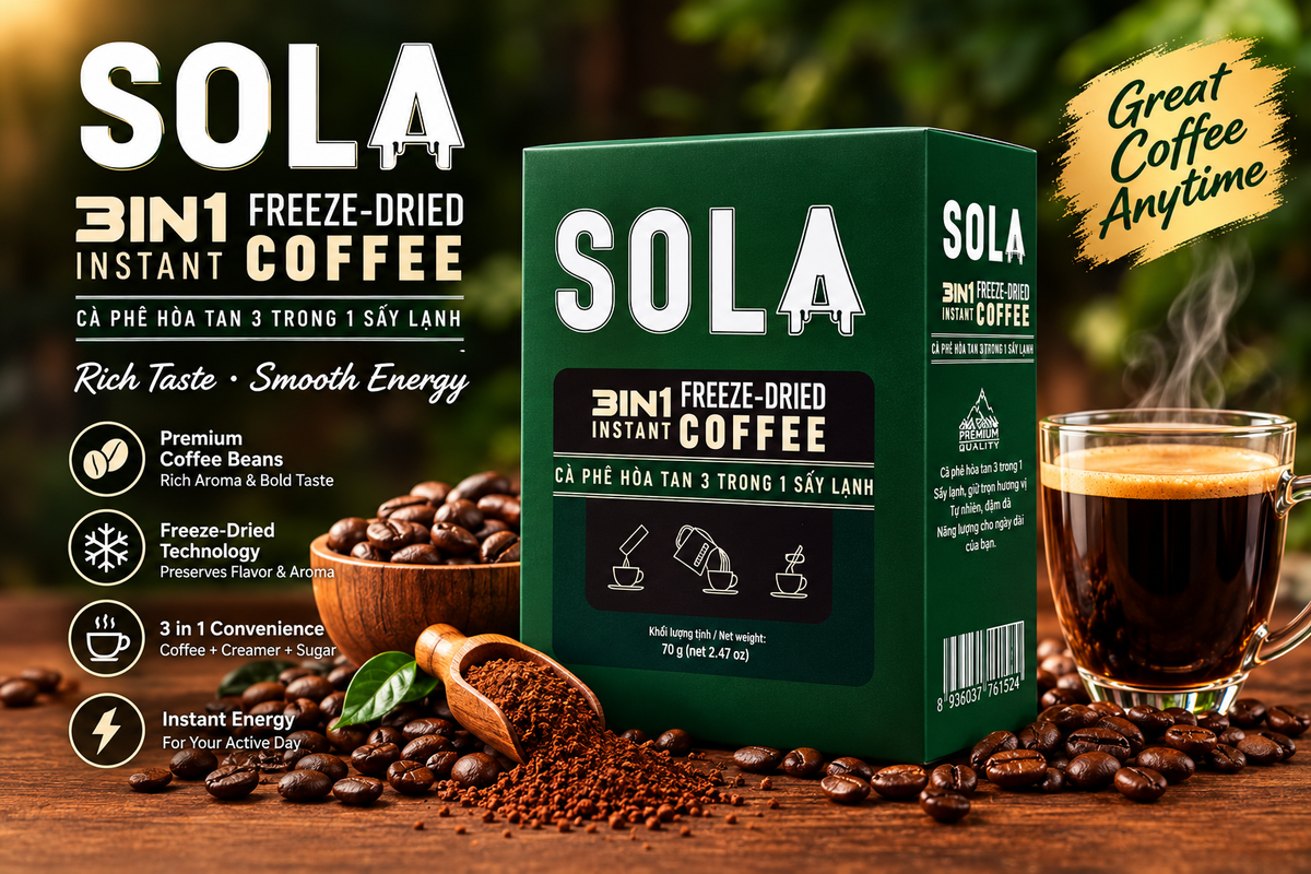 Sola freeze-dried instant milk coffee experience