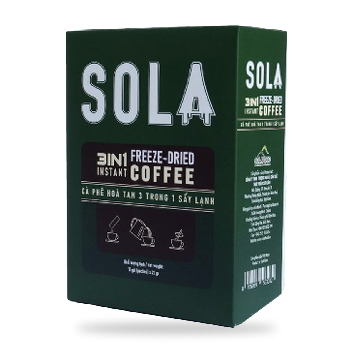 Sola 3-in-1 Instant Milk Coffee box of 12 sachets