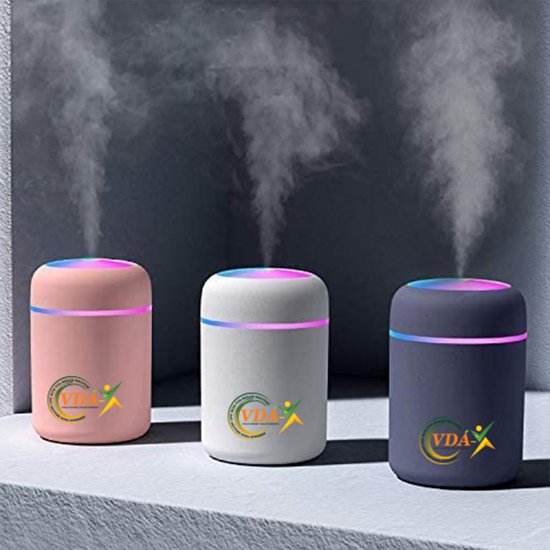 VDA-X Humidifier Colorful Cool Mini Humidifier, USB Personal Desktop Humidifier for Car, Office Room, Bedroom