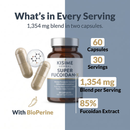 Super Fucoidan-X Fucoidan & 7-Mushroom Capsules