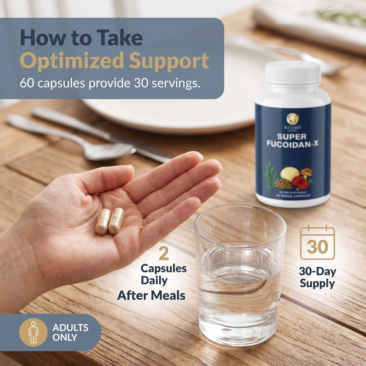 Super Fucoidan-X Fucoidan & 7-Mushroom Capsules
