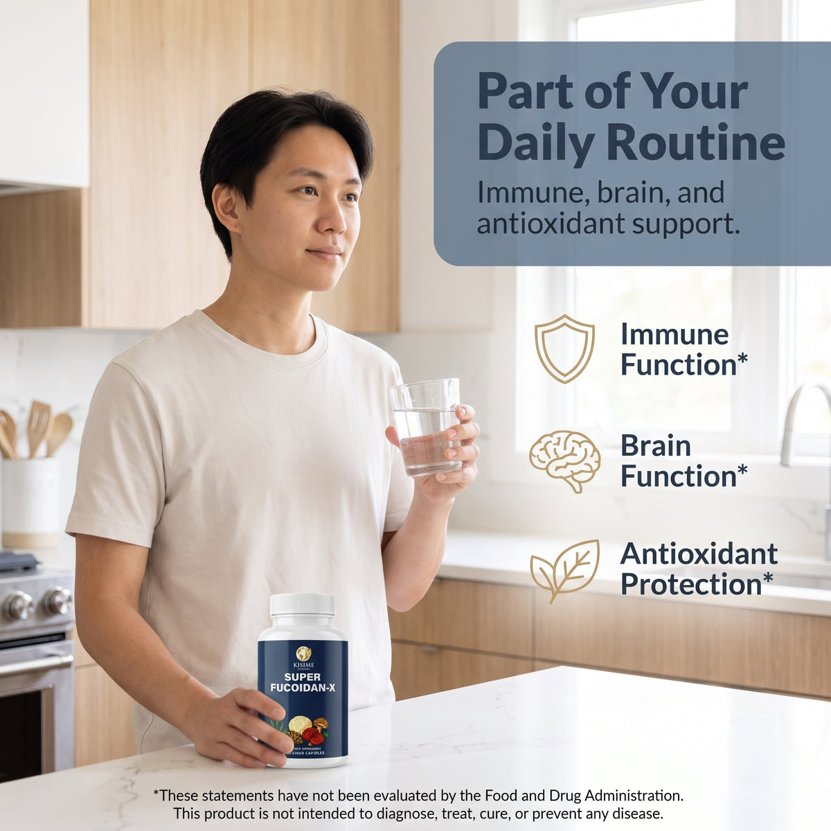 Super Fucoidan-X Fucoidan & 7-Mushroom Capsules