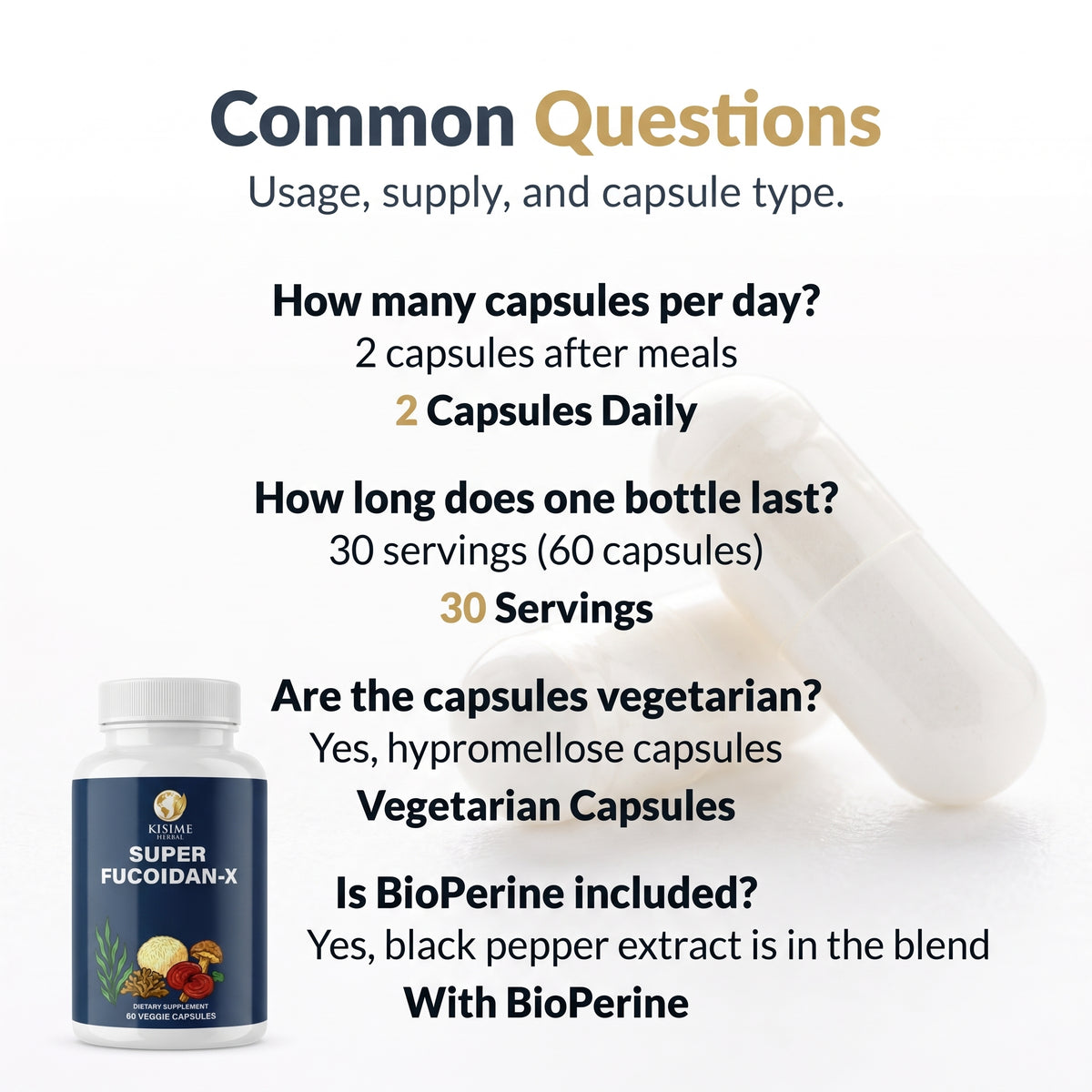 Super Fucoidan-X Fucoidan & 7-Mushroom Capsules