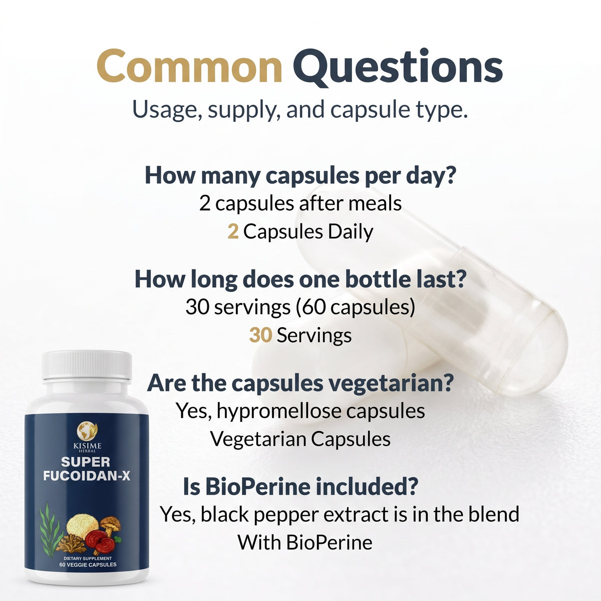 Super Fucoidan-X Fucoidan & 7-Mushroom Capsules