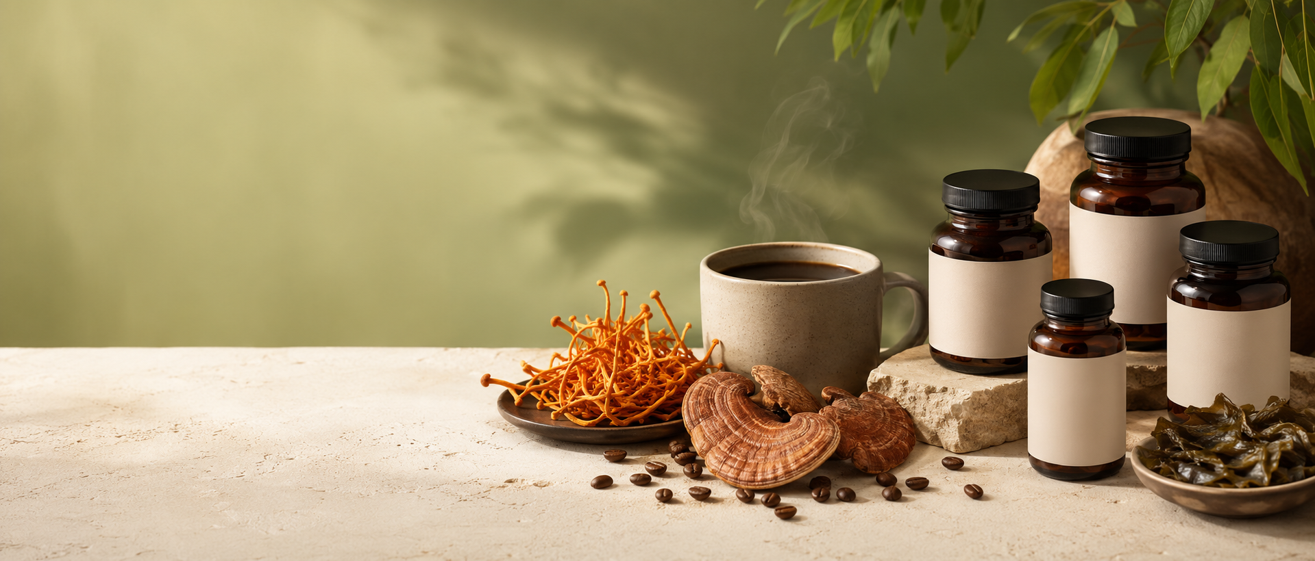 KISIME functional mushroom coffee and botanical supplement collection